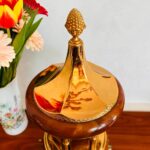 Italian Marble Musical Trinket Box – Mid-Century Lador, Rotating Lipstick Holder - Image 6