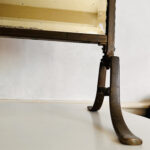 Victorian Brass Fireplace Screen with Beveled Mirror and Hand Painted Floral Motif - Image 8