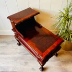 Chippendale Wood Nightstand – One Drawer Bedside Cabinet, Vintage Accent Table - Image 7