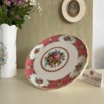 Royal Albert Lady Carlyle Pedestal Dish – Pink Floral Porcelain Comport, English Bone China