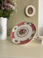 Royal Albert Lady Carlyle Pedestal Dish – Pink Floral Porcelain Comport, English Bone China