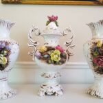 Large Hand Painted Bassano Style Vase Trio – Vintage Ceramic Decor Set - Image 4