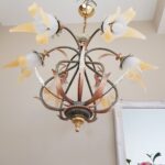 Italian Crystal Chandelier – Renzo del Ventisette, Hollywood Regency Glamour, 6-Light Gilded Brass Fixture - Image 4