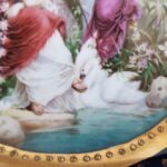 Antique Oval Tray with Handles, An Alexandra Works Royal Vienna Tray....Play the video - Image 6