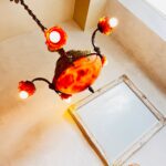 French Rococo Chandelier with Vianne Glass Shades – Louis XV Gold Tone 5-Light Fixture - Image 2