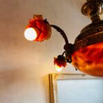 French Rococo Chandelier with Vianne Glass Shades – Louis XV Gold Tone 5-Light Fixture - Image 5