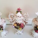 Large Hand Painted Bassano Style Vase Trio – Vintage Ceramic Decor Set - Image 5