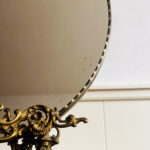Baroque Oval Wall Mirror – Ornate Gold Frame, Hollywood Regency Style - Image 7