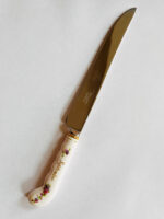 Royal Albert September Flower Cake Knife – Floral Handle, English Bone China