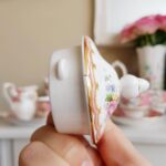 Royal Albert Lady Carlyle Bone China Pedestal Dish – 1944 Pink Floral with Gold Trim - Image 8