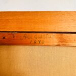 1970s Retro Wall Art – Colorful Abstract Painting on Canvas, Mid Century Home Decor - Image 7