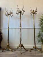 Italian Column Style Brass Standing Coat Rack, Hall Tree, Entryway Stand Rack - Image 8