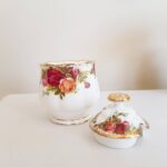 Old Country Roses Jam Jar – Royal Albert Lidded Pot, Sugar Bowl, English Bone China - Image 3