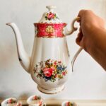 Original Royal Albert "Lady Carlyle", Coffee Set for 8, Made in England, 1st quality - Image 4