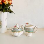 Capodimonte Porcelain Table Lamps – Pair with Pink Roses, Romantic Bedside Lighting - Image 2