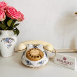 Original Royal Albert Moonlight Rose, porcelain telephone, made in England - Image 2