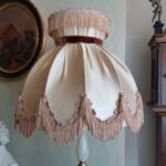 Italian Onyx Table Lamp: 70s Hollywood Regency Fringe Shade - Image 3