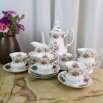 Royal Albert set for six, Made in England, Berkeley pattern, Tea/Coffee set, Vintage Tableware, Bone China, Nice Gift - Image 9