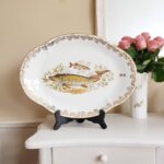 Limoges Fish Plates Set of 12 – French Porcelain Dinnerware with Hand-Painted Detail - Image 7