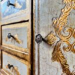 Vintage Cabinet - Gilded Wood Italian Cabinet - Hollywood Regency - Florentine Furniture - Image 3