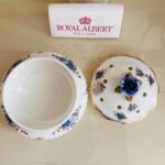Royal Albert Moonlight Rose Lidded Bowl – 1987 Fine Bone China, Floral with Gold Trim - Image 7