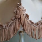 Italian Onyx Table Lamp: 70s Hollywood Regency Fringe Shade - Image 5