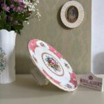 Royal Albert Lady Carlyle Pedestal Dish – Pink Floral Porcelain Comport, English Bone China - Image 3