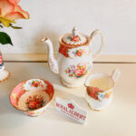 Royal Albert Lady Carlyle Bone China Pedestal Dish – 1944 Pink Floral with Gold Trim - Image 5