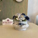 Royal Albert Posy Bouquet – Moonlight Rose Porcelain Miniature Vase, Made in England
