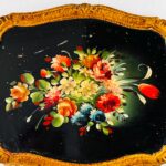 Large Hand Painted Florentine Wood Tray – Italian Vintage Decor - Image 6