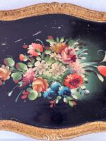 Large Hand Painted Florentine Wood Tray – Italian Vintage Decor - Image 5