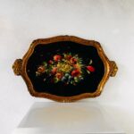 Large Hand Painted Florentine Wood Tray – Italian Vintage Decor - Image 2