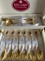 Royal Albert Old Country Roses Gold Plated Serving Set – Vintage 4-Piece Display Collection - Image 2