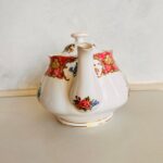 Royal Albert Lady Carlyle Teapot – Pink Roses, Gold Trim, English Bone China - Image 2