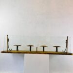 Brass Wall Coat Rack – Mid Century Hollywood Regency, Hook Entryway Hanger - Image 4