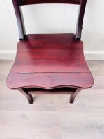 Vintage Library Step Stool, Library Wood Folding Stool, Ladder Collapsible Chair, Interior Design, Home Furniture - Image 5