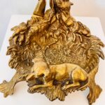 Brass Umbrella Stand – Vintage Cane or Fireplace Tool Holder, Hollywood Regency Style - Image 4