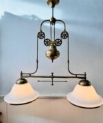 Pull Down Pendant Lamp – Adjustable Vintage Chrome Light, Mid Century Hanging Fixture - Image 2