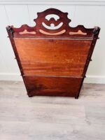 Antique Dutch Wall Cabinet with Mirror | Vintage Hanging Display Case | Rococo - Image 9