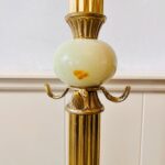 Italian Brass Standing Coat Rack – Hollywood Regency Hall Tree with 4 Hooks - Image 5