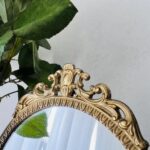 Elegant French Brass Swivel Mirror, Vanity Table Adjustable Free-Standing Mirror - Image 4