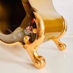 Bracket Mantel Clock with Pendulum – Comtesse Brass Shelf Clock, Fireplace Decor, Midcentury Charm - Image 7