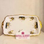 Vintage Royal Albert 'Royal Ascot' Bone China Plate: England Kitchen Decor