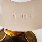 Art Deco Ceramic Teapot Warmer with Brass Stand – 1930s Tabletop Charm - Image 8