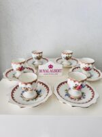 Royal Albert Lady Carlyle Egg Cup and Plates Set - Made in England - Image 3