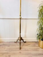 Italian Brass Standing Coat Rack – Hollywood Regency Hall Tree with 4 Hooks - Image 6