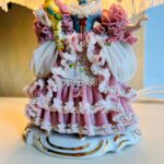 Porcelain Dresden Lace Lamp – Victorian Style Boudoir Table Light - Image 5