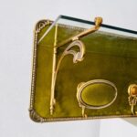 Brass Wall Coat Rack – Mid Century Hollywood Regency, Hook Entryway Hanger - Image 7