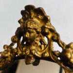 Baroque Oval Wall Mirror with Ornate Crest – Gilt Frame, Rococo Vanity Decor - Image 8