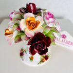Porcelain Flower Bouquet – Handcrafted English Figurine, 1960s Floral Decor - Image 2